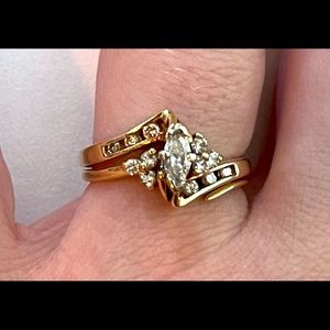 1/2 Carat Total Diamond Ring 14K